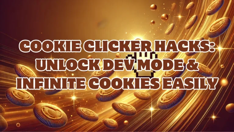 COOKIE CLICKER HACKS: UNLOCK DEV MODE & INFINITE COOKIES EASILY